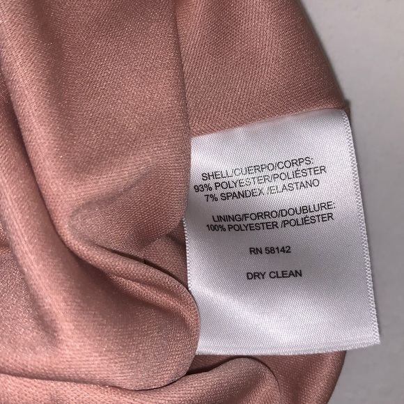 NWOT Maggy London Pink Velvet MIDI Dress - Picture 6 of 6